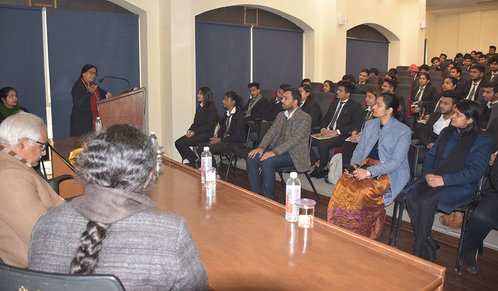 Guest lecture for ALC B.A.LL.B. 2016 batch by Prof.(Dr) Sanghamitra Sheel Acharya, School of Social Science, JNU