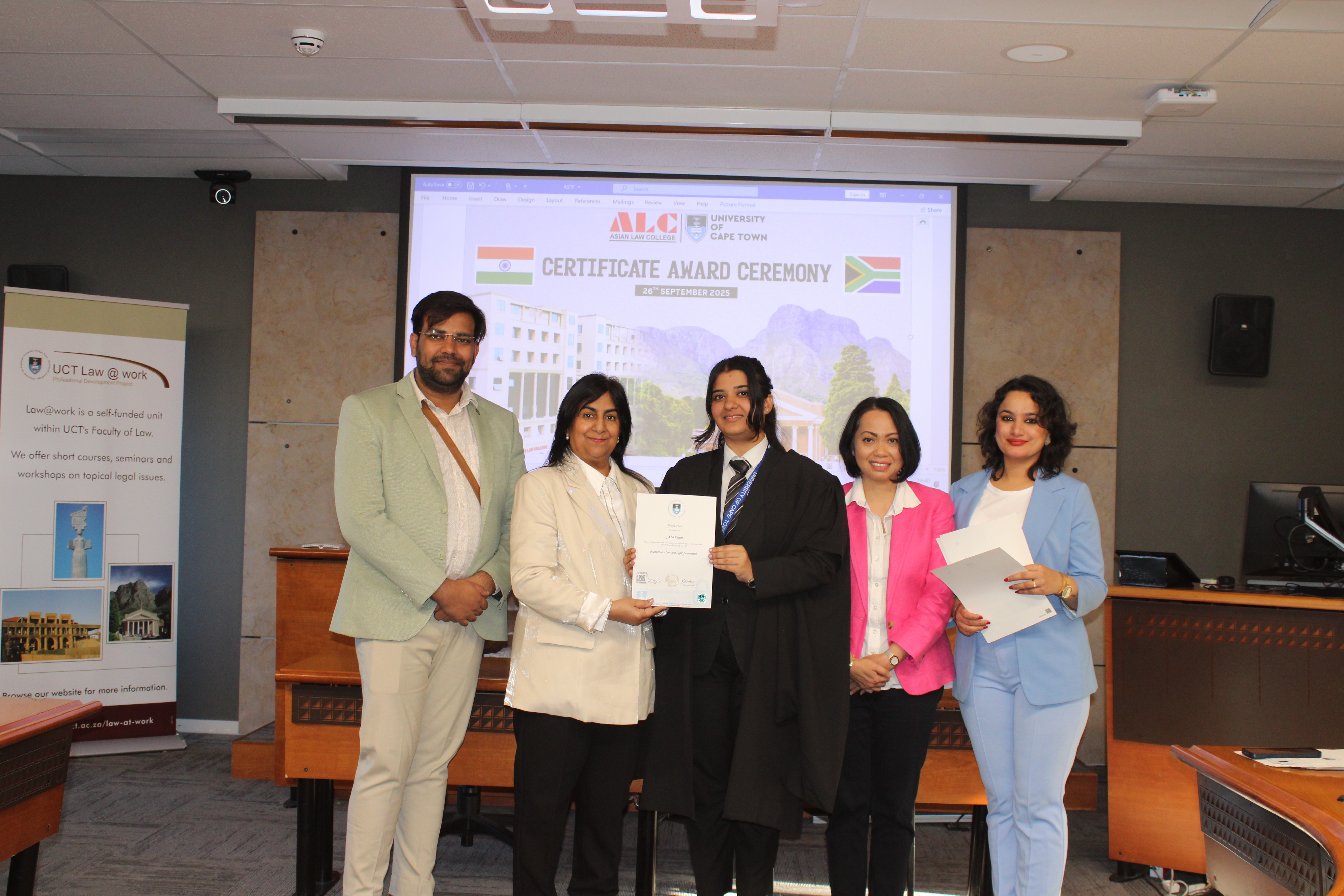 4th COHORT/GROUP OF ALC STUDENTS VISITING UNIVERSITY OF CAPE TOWN FROM 20th - 27th SEPTEMBER 2025